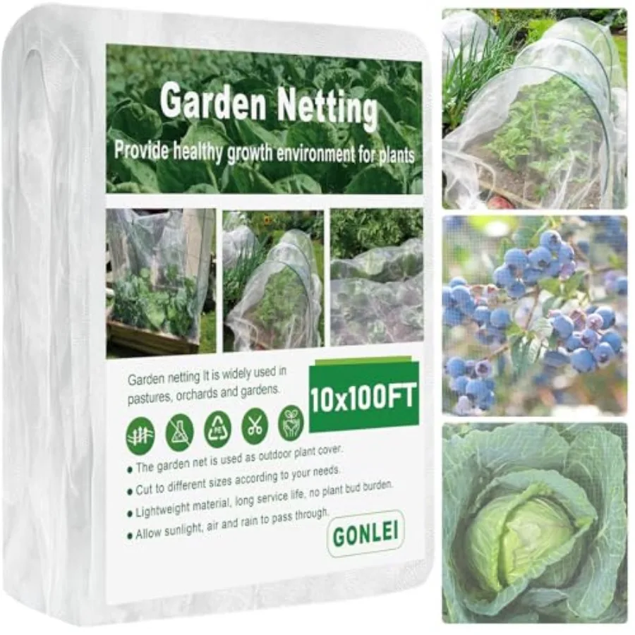 

10 X 100 Feet Ultra Fine for Protection for Raised Beds Mosquito Net for Blueberry Shrubs Vegetables Fruits Flowers Crops Pest