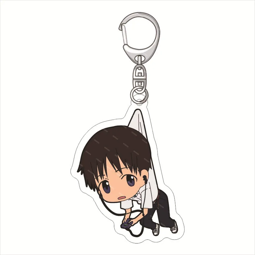 Chaveiro de Acrílico Eva New Century Evangelion Ikari Shinji, Pingente Charmoso para Bolsa, Presente, Lembrança, Chaveiro Fofo para Amigos