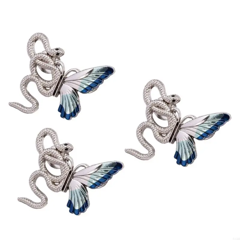 ثعبان فراشة تصميم الخصر اللياقة البدنية دبوس 3 قطعة ضبط الخصر مخفضات للجينز والسراويل النساء الملابس الديكورات 6XDA