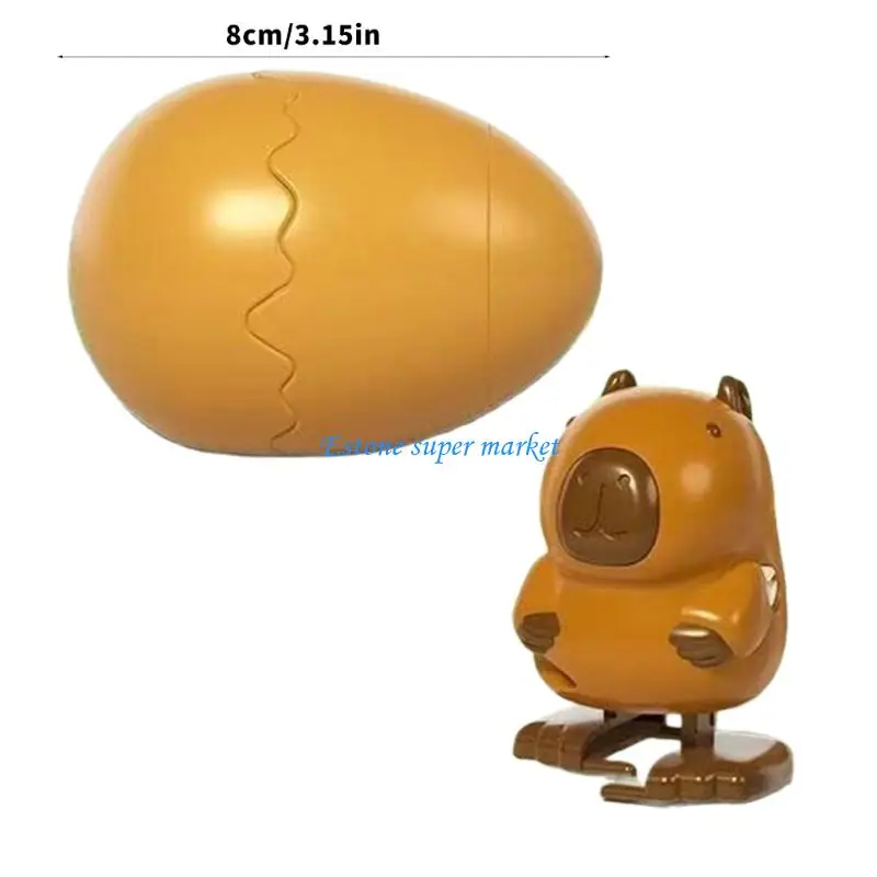 090B Capybara-Springspielzeug zum Aufziehen mit sicherem ABS-Handball-Überraschungsspielzeug