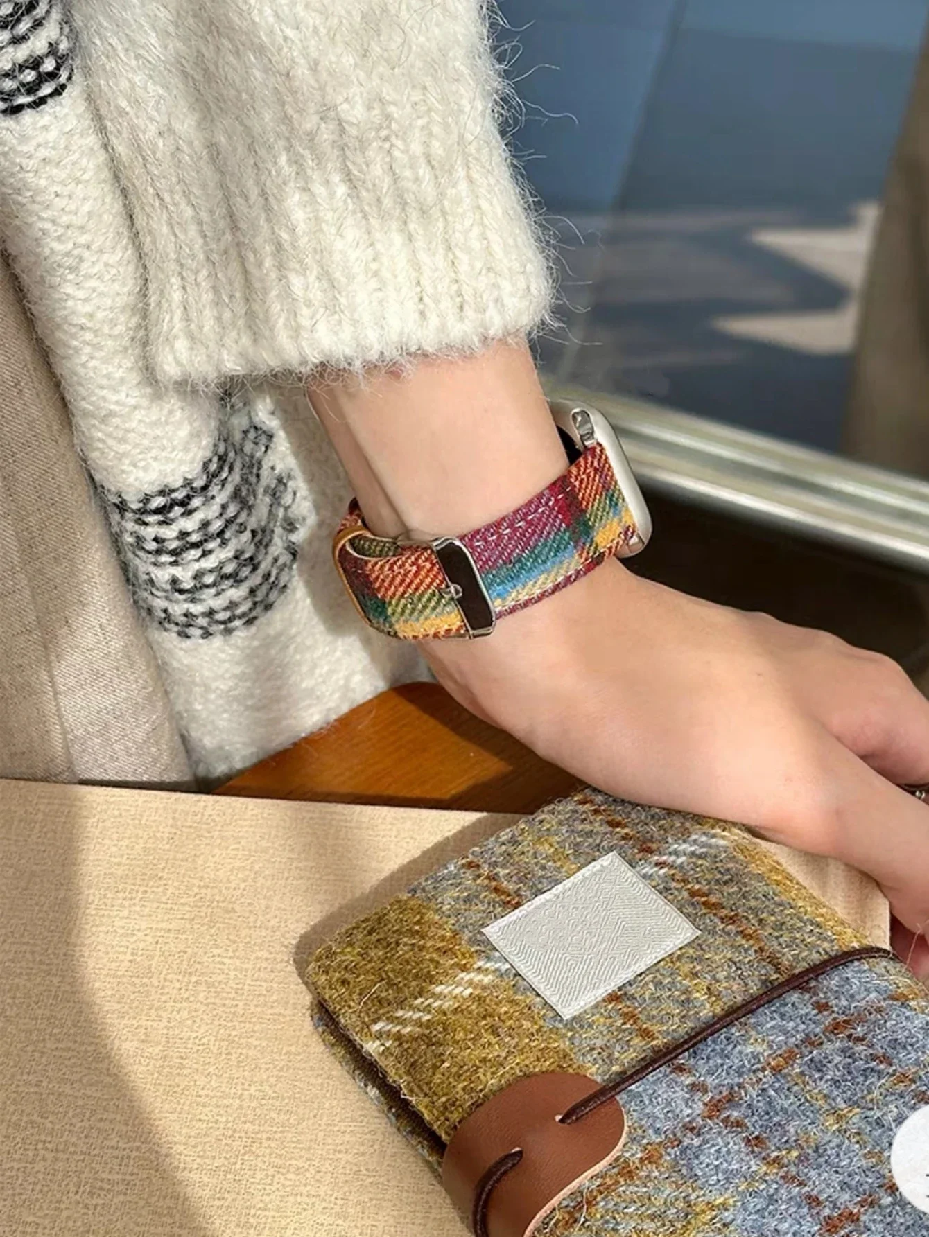 Nice Colorful Leather loop Cloth For Apple Watch band women Series Ultra 10/9/8/7 40mm 41mm 42mm 44mm 45mm 46mm Strap