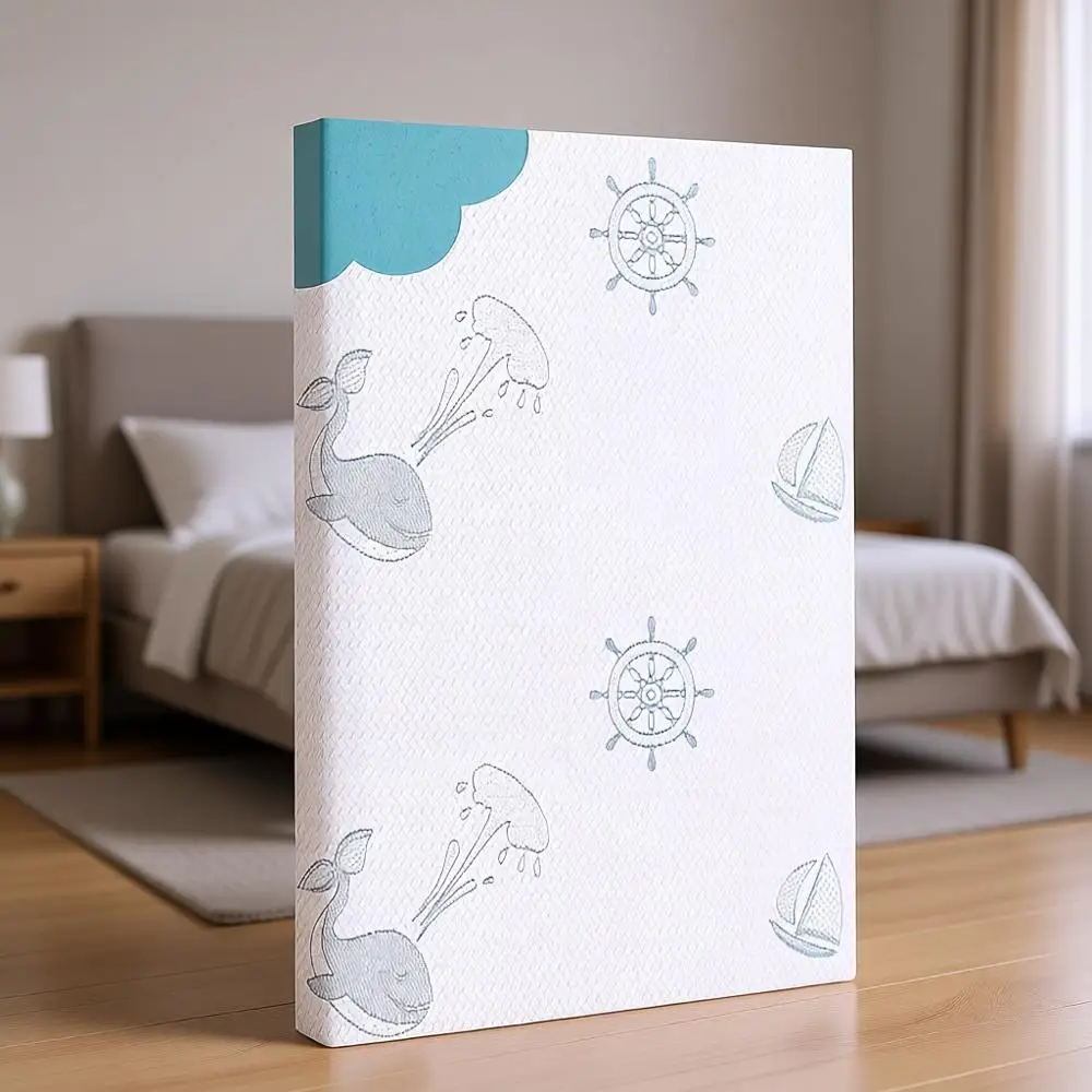 

Двусторонний матрас для манежа, матрас для мини-кроватки или игрового манежа с съемным и моющимся чехлом