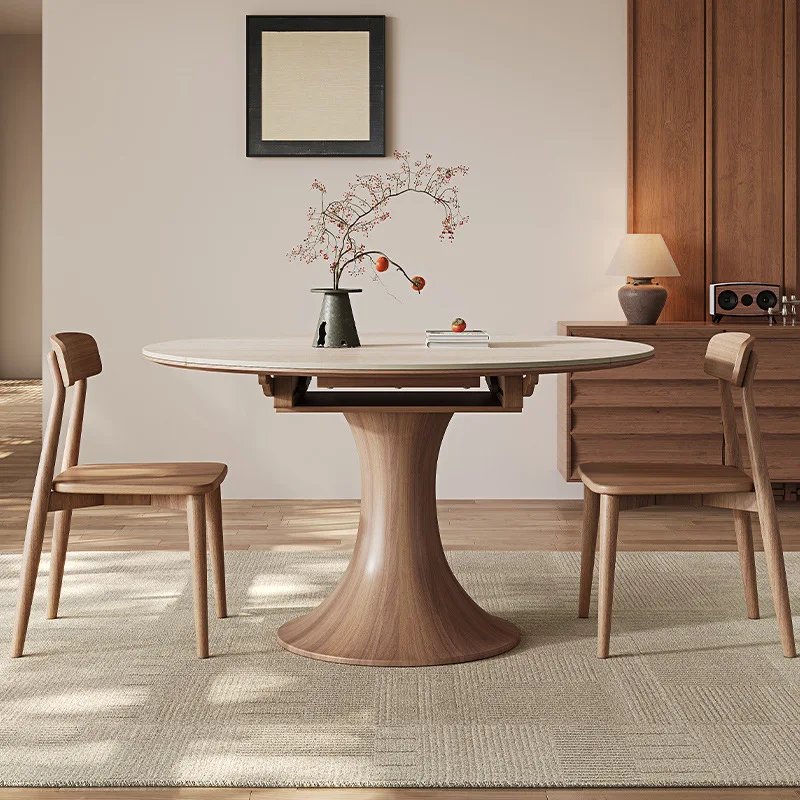 

Mid-century Style Dining Tables Granite Minimalist Small Dining Tables Apartment Wood Home Furniture Tavoli Da Pranzo ZY40CZ