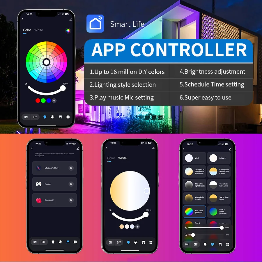 Tuya Smart Wifi LED Light Bulbs 60-260V E27 Alexa LED Lamp RGB  APP Control Changeable Colorful RGB LED Lamp Smart Life