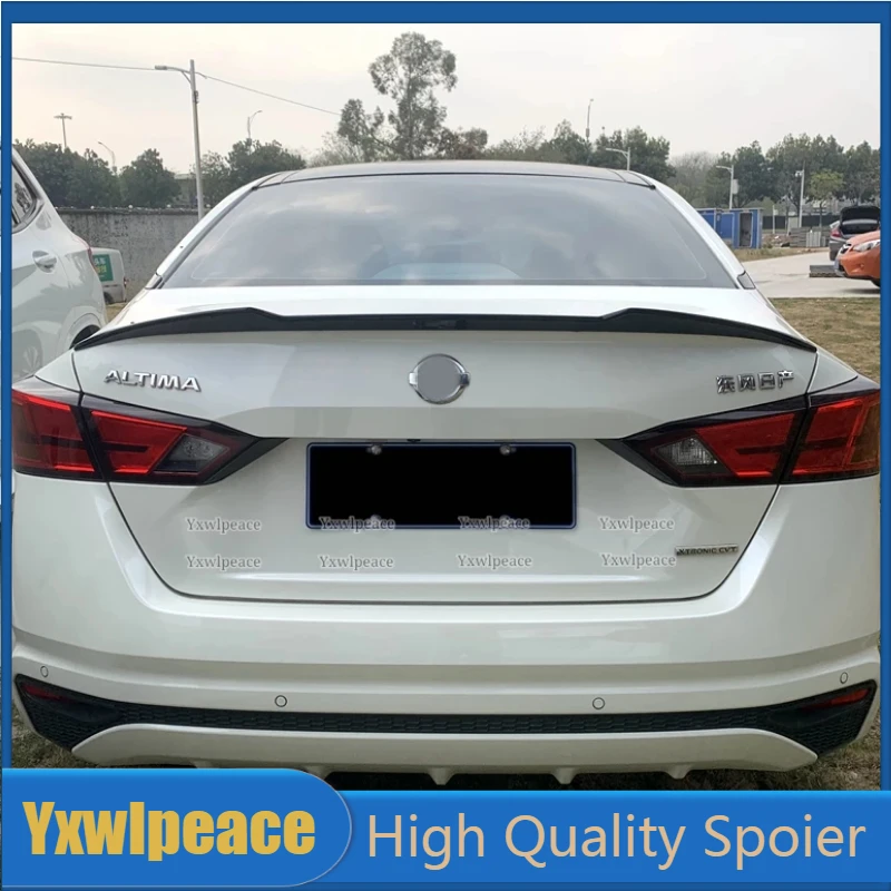 

For Nissan Altima Teana Spoiler 2019 2020 2021 2022 High Quality ABS Plastic Unpainted Primer Rear Trunk Lip Spoiler