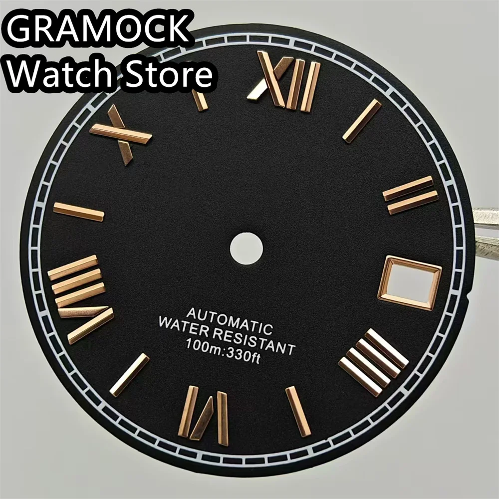 إكسسوارات ساعة جراموك للحركة ، قرص مؤشر روماني ، أدوات إصلاح ، 29 ، أسود ، أبيض ، ذهبي ، أحمر ، أزرق ، NH35 ، NH36