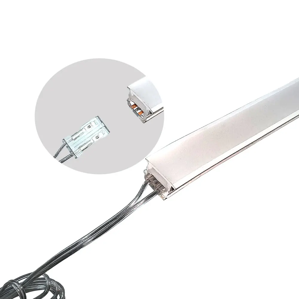 

Flexible Silicone Linear LED Profile Neon Tube 2835 Cuttable with Embedded Beads for Cabinet Bookshelf Ceiling Wardrobe Lighting