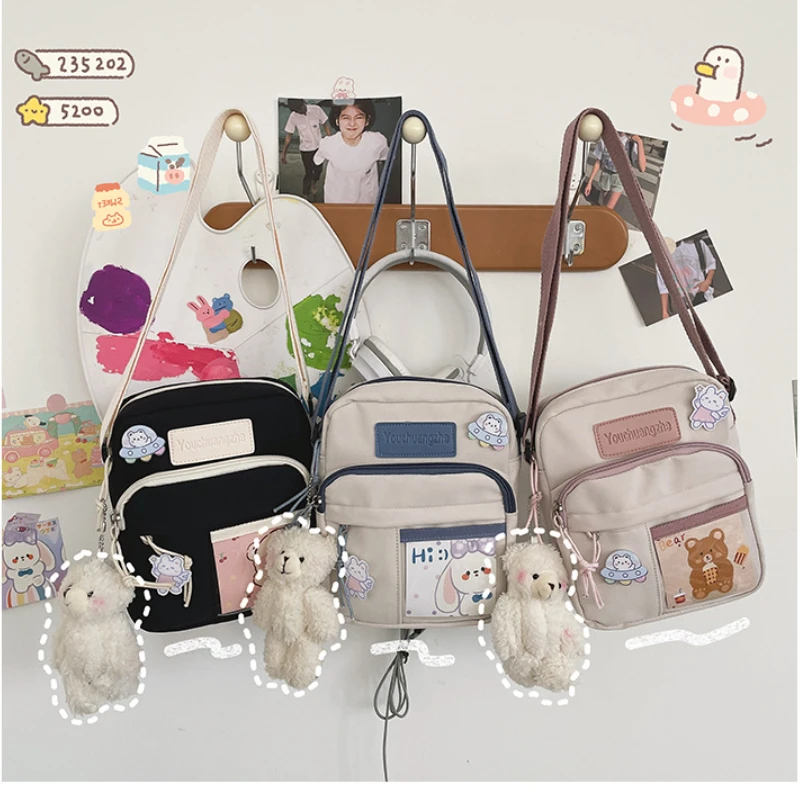 

New 2023 Japanese Style Crossbody Bags Kawaii Girls Small Shoulder Bag Transparent Itabag Women Handbags and Purses Phone Bag