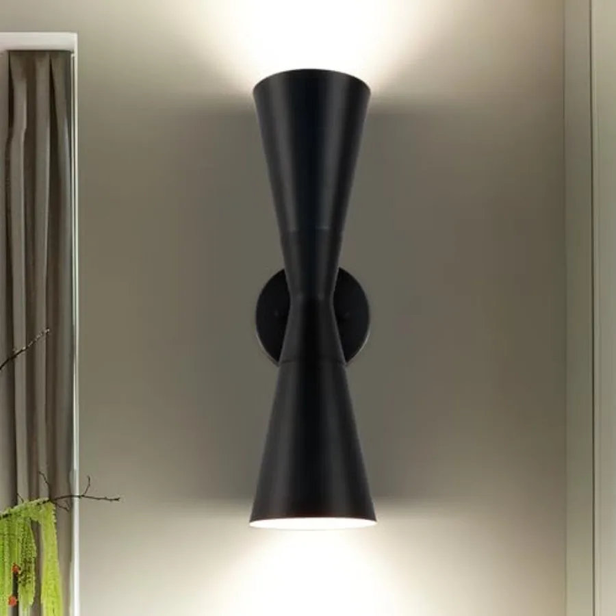 

Wall Sconce Bathroom Sconces Lighting 15 inch Black Modern Sconces Up Down Lights Wall Decor Indoor Wall Light Fixtures for Liv