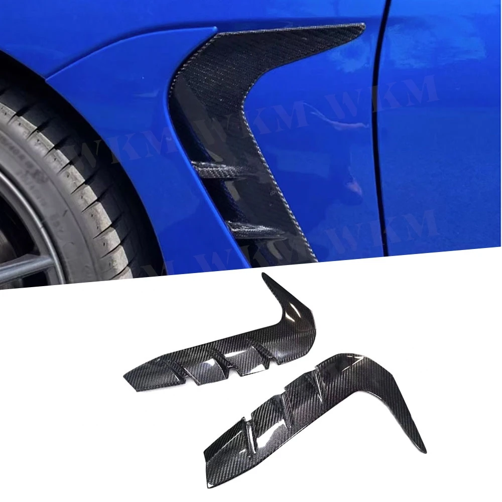 

Carbon Fiber Car Front Side Fender Fin Splitter Moulding Trims For Toyota GR86 Subaru BRZ 2021+ Front Bumper Air Vent Cover FRP