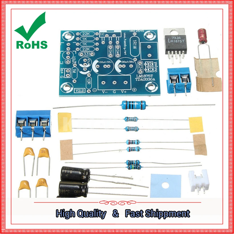 LM1875T single-channel Fever Level Hifi Amplifier Board Speaker Amplifier Production Module Board Diy Kit Parts