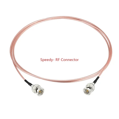Imagen 2 del producto Cable en espiral RG179 de 75 Ohm, BNC macho recto, ángulo recto a BNC macho hembra para HD-SDI 3G-SDI, cámara CCTV Vedio, videocámara RF