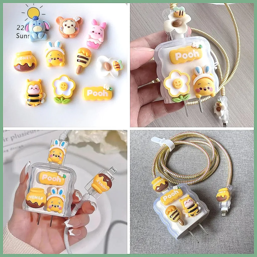 

5 шт. Винни-Пух, смоляные кабошоны с плоской задней частью для поделок своими руками, подвески для изготовления ювелирных изделий, горячие игрушки с героями мультфильмов Диснея