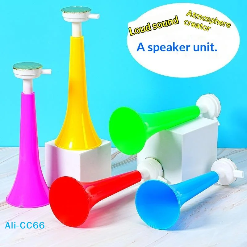 【C】2/5PCS Small Horn Sports Cheering Horn Football Cheer Horns Lightweight Vuvuzela Trumpet Party Noisemaker Random Color