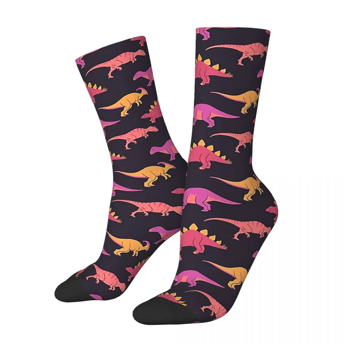 Mosaic Of Dinos Socks Harajuku Super Soft Stockings All Season Long Socks Accessories for Unisex Christmas Gifts