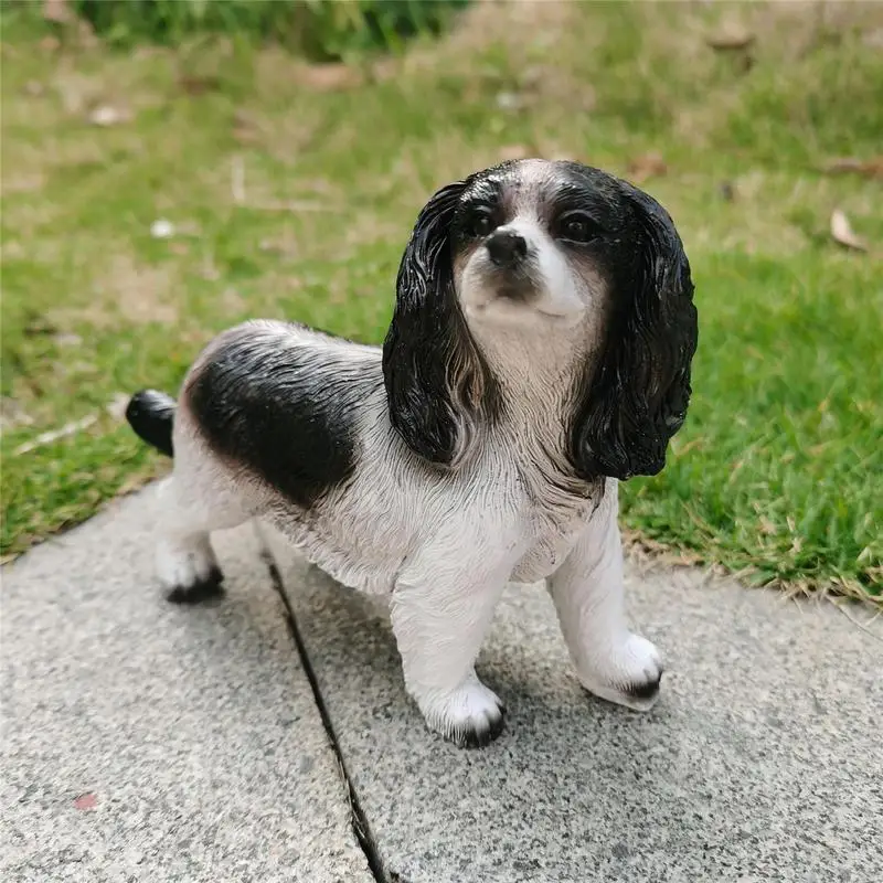 Figurines de chien en résine, Statues de chiot pour jardin, Basset Hound, ornements de cour, Sculptures de collection pour amoureux des animaux