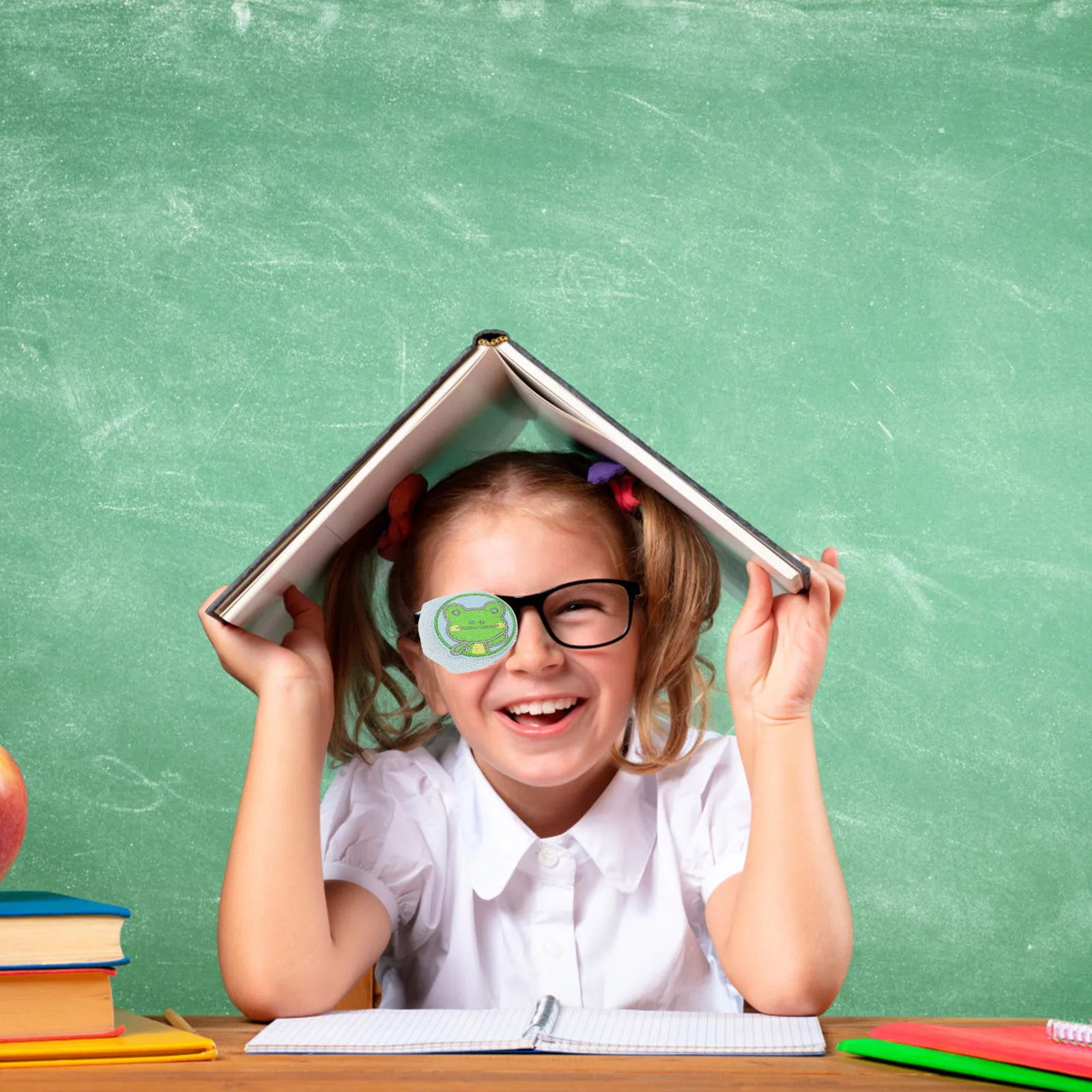 

Kids Single Cartoon Design 3D Breathable Comfortable Cotton Eye Cover for Glasses No Light Leakage