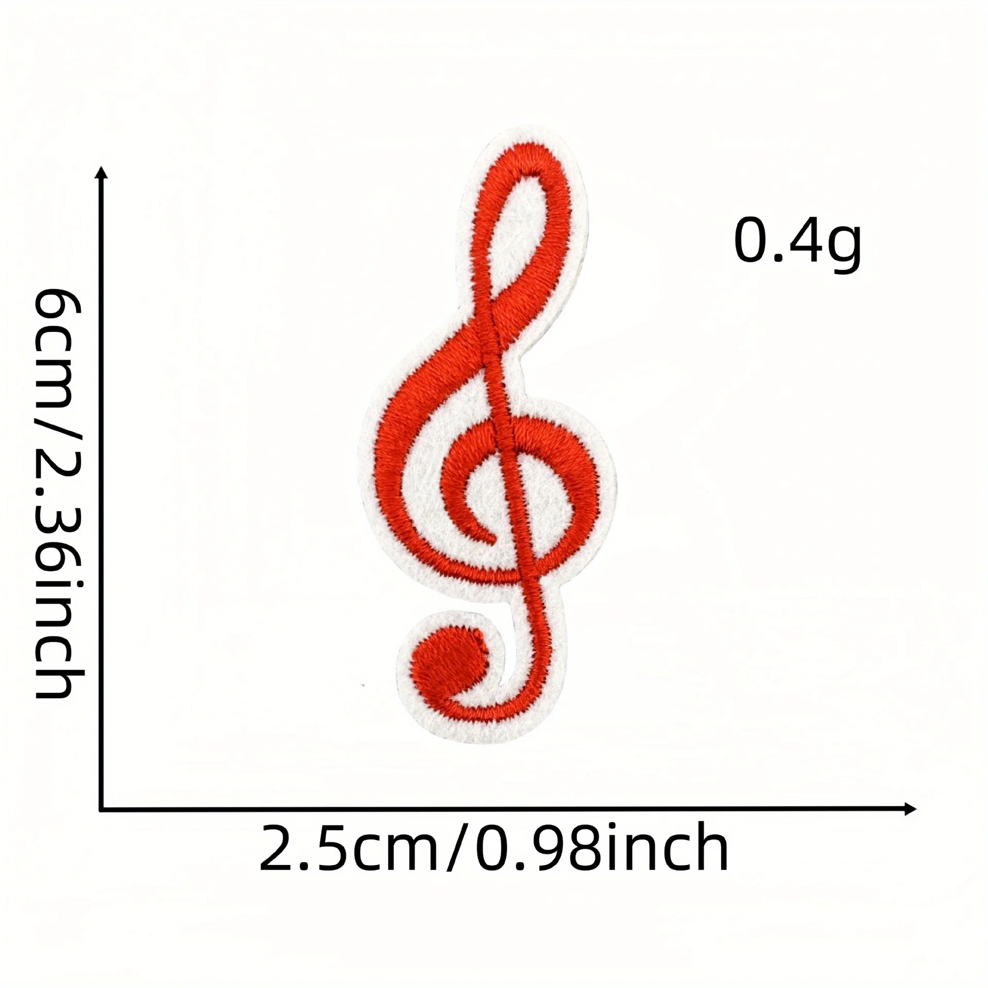 30 قطعة من الملاحظات الموسيقية الحديد على الرقع، خياطة على رقعة إصلاح زين مطرزة، مشاريع يدوية ذاتية الصنع للملابس والسترة والجينز