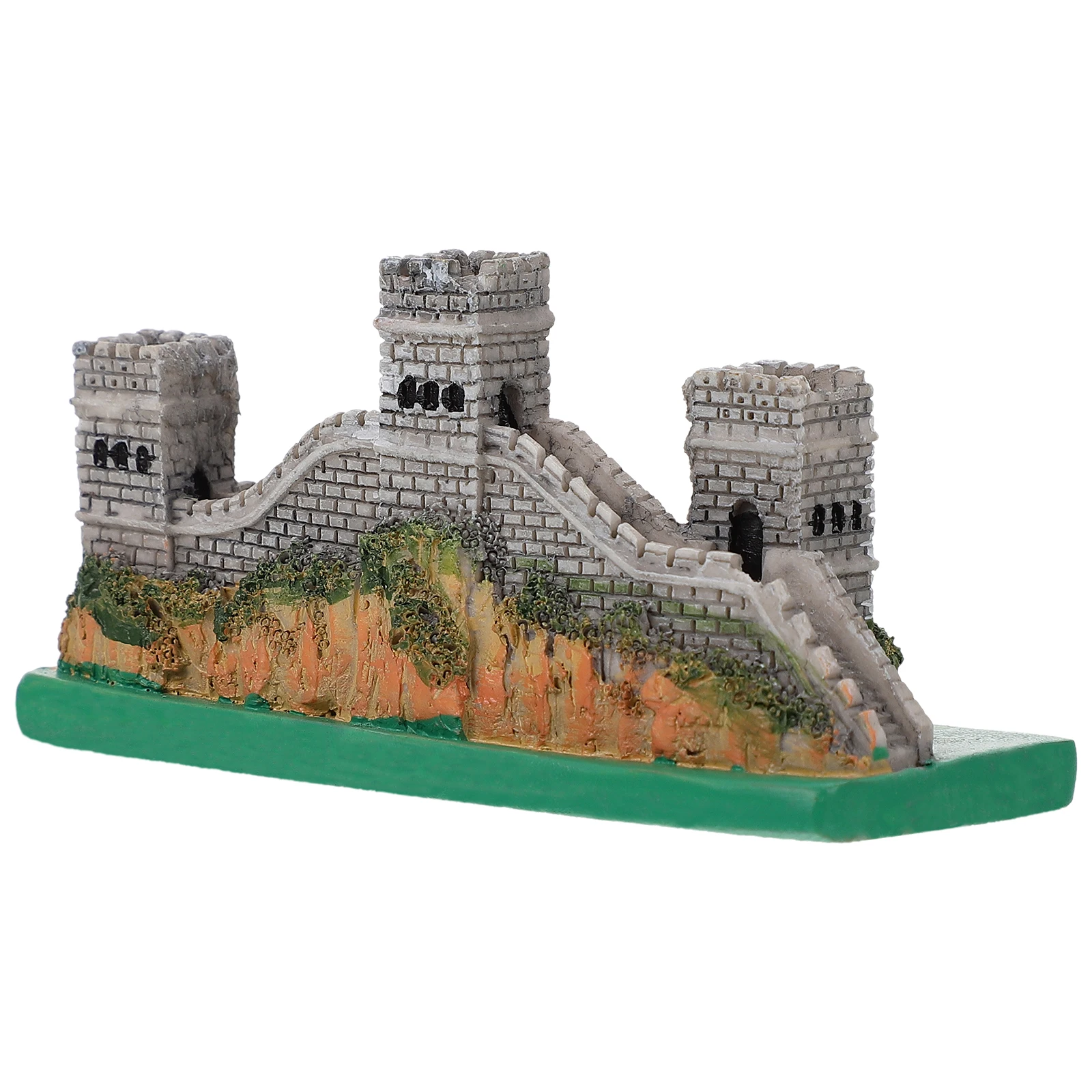 

1pc Resin Great Wall Of China Statue Fish Tank Ornament Aquarium Hideout Fish Tank Supplies Resin Craft Ornament Home Room