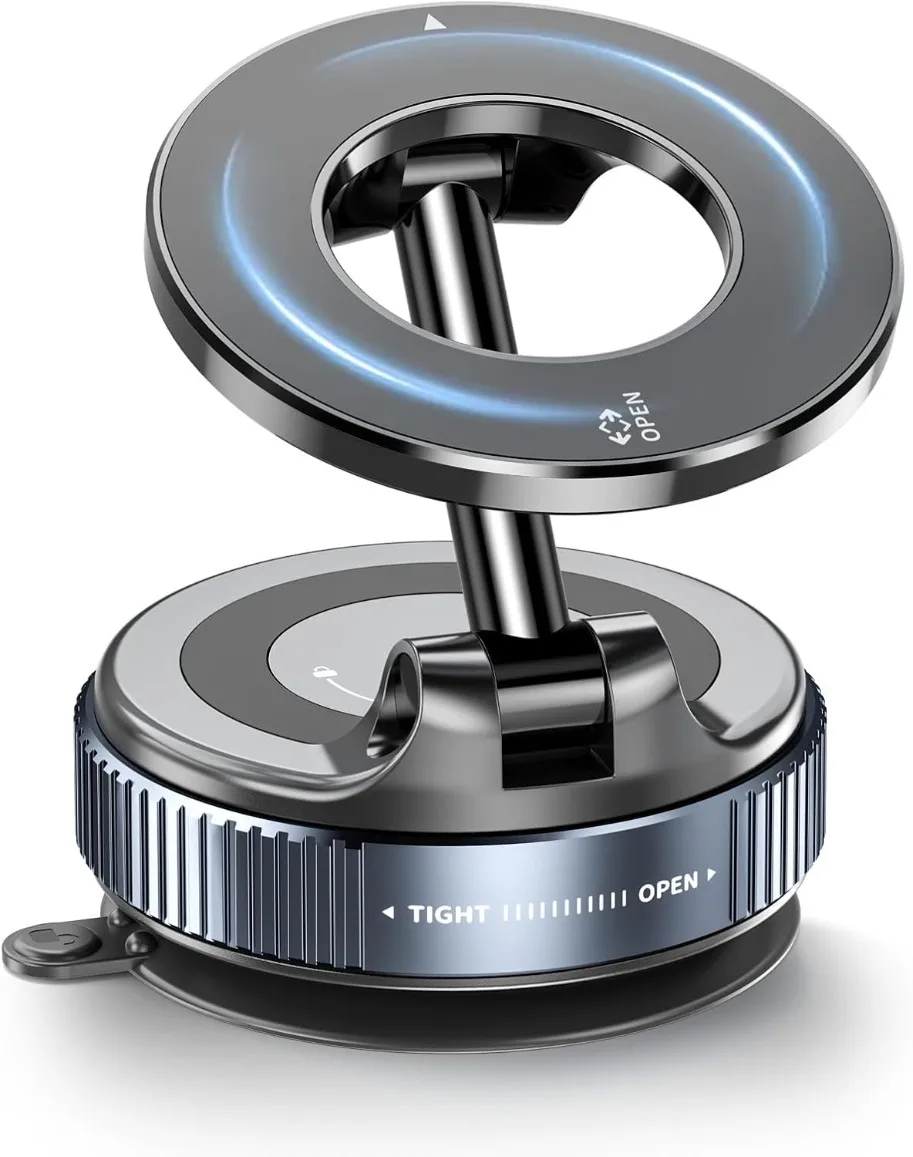 

360 ° Rotating Magnetic Suction Car Holder Instrument Panel Vacuum Suction Cup Holder for Magsafe IPhone 16 15 14 13 12 Pro Max