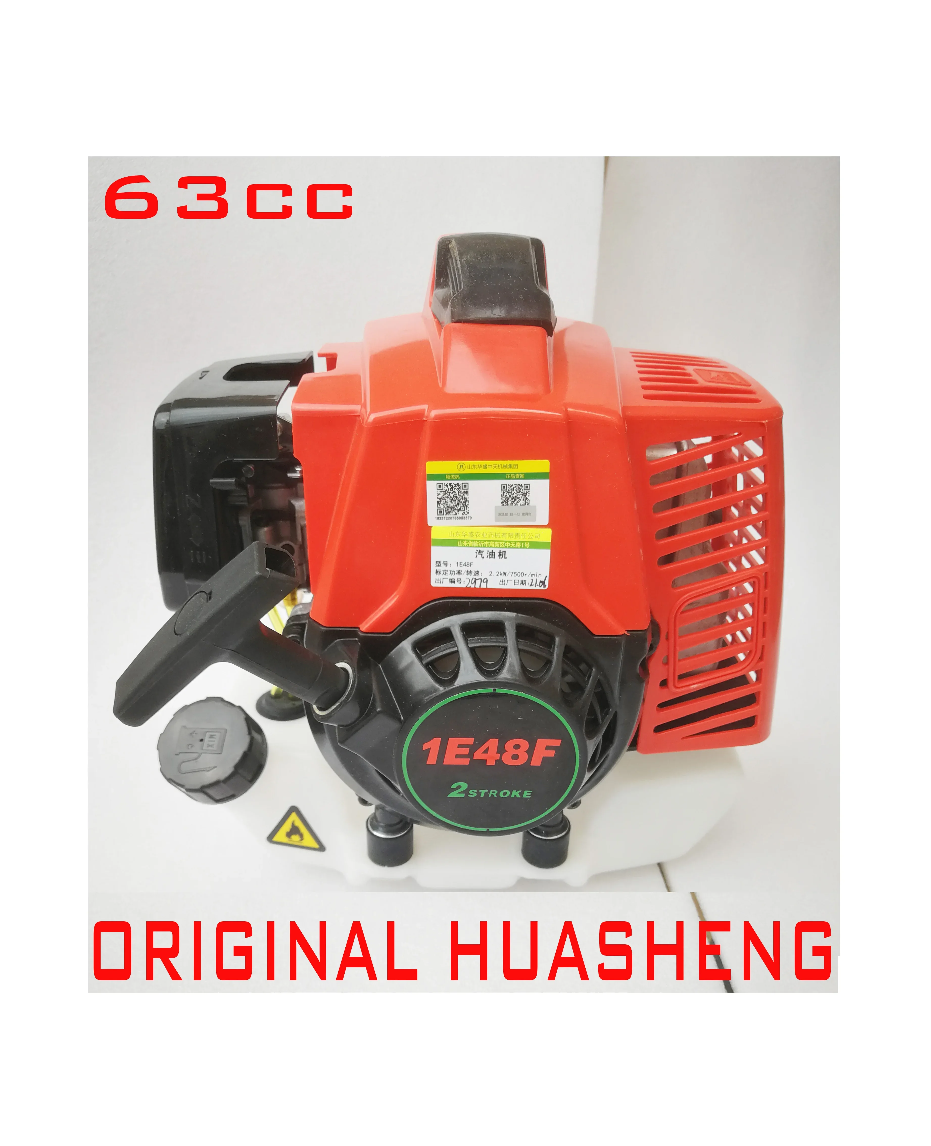 

Petrol Motor Exhaust To Starter Clutch Brush Cutter Grass Trimmer 63cc Huasheng KASEI 1E48F Air-Cooled Scooter Gopeds Engines