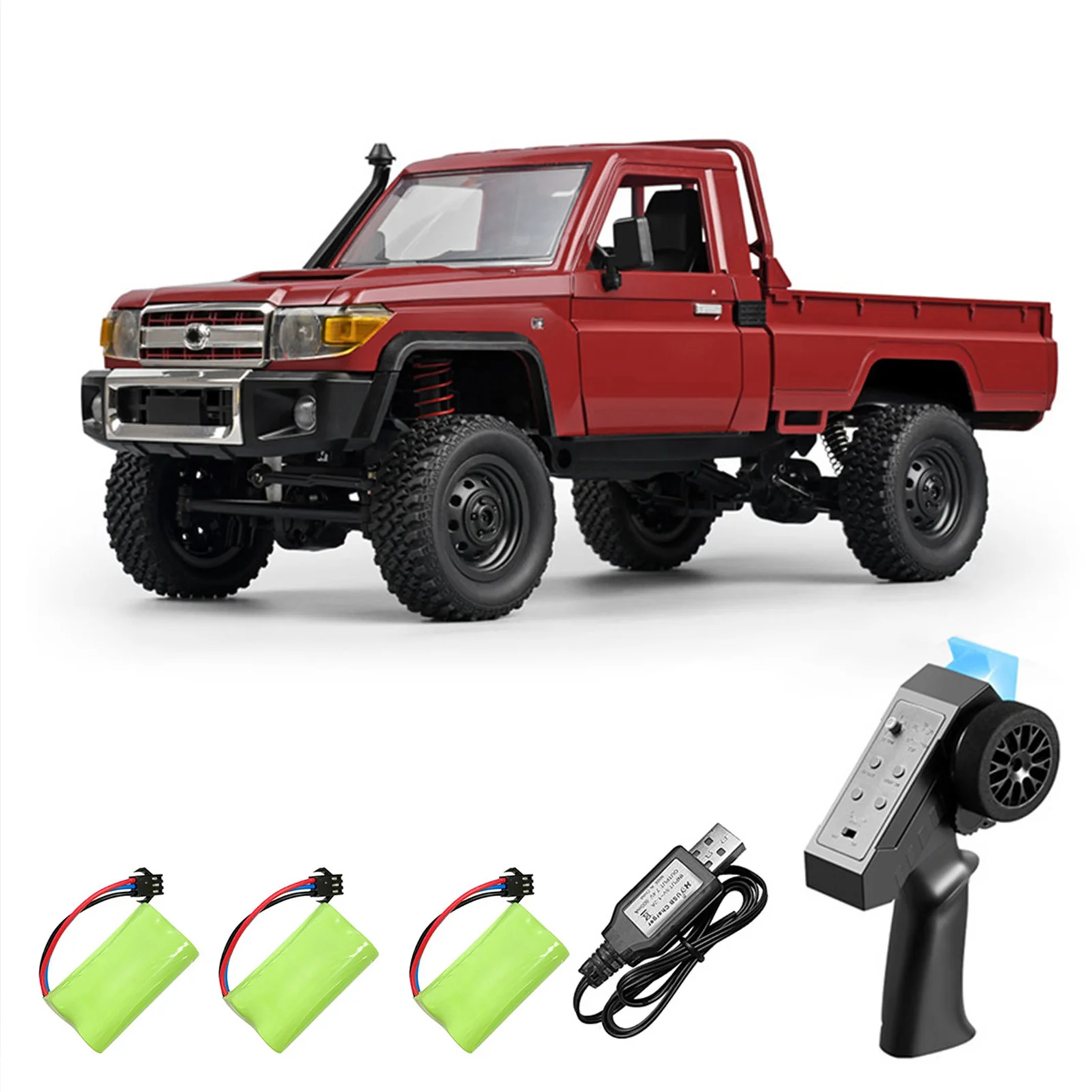 Remote Control Crawler, 1:12 Scale Remote Control Pickup for Kids Adults 2.4Ghz Rechargeable Remote Control Rock Crawler Car Toy