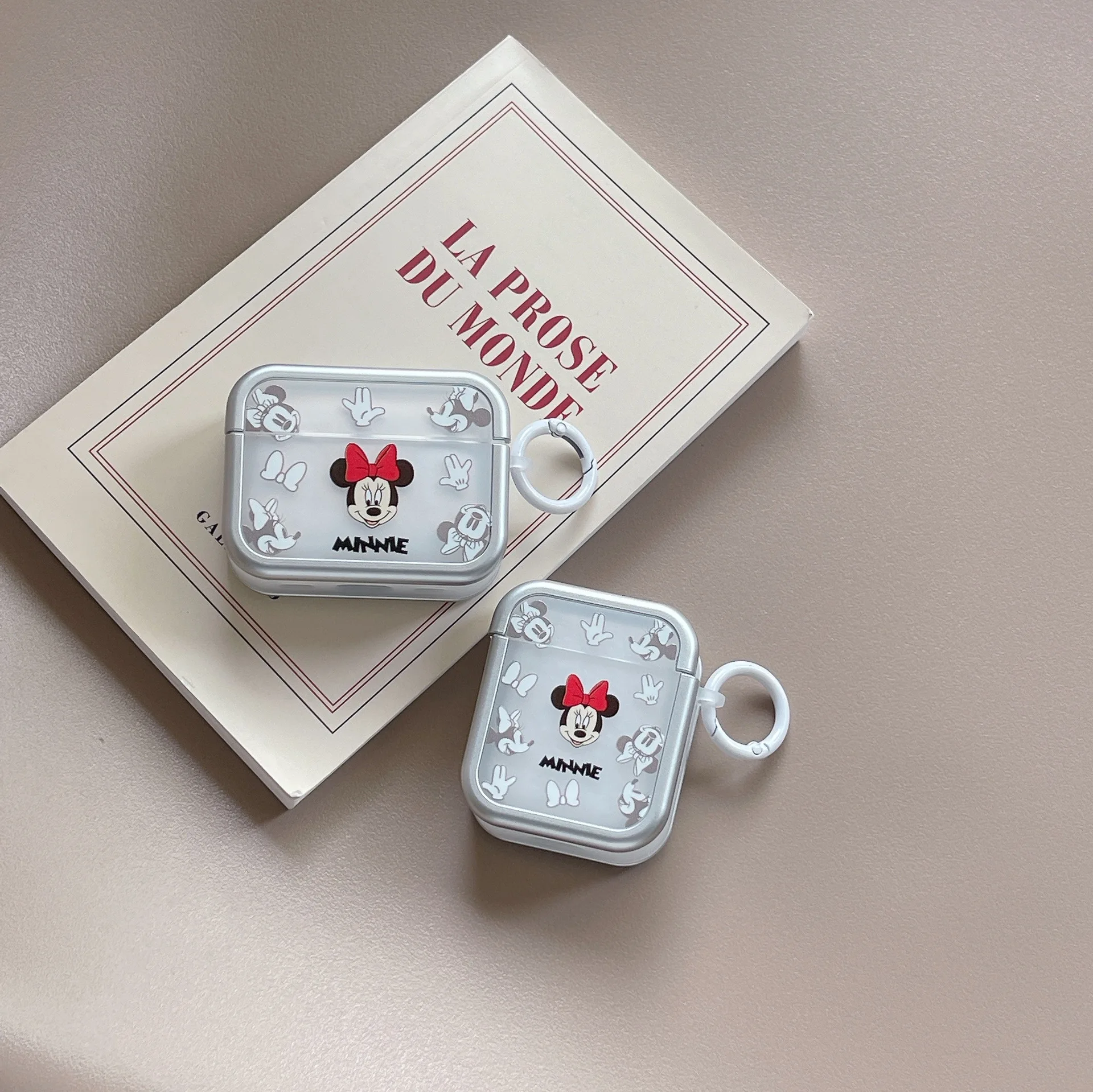 3D น่ารักการ์ตูน Mickey Minnie เมาส์หูฟังสําหรับ AirPods Pro 2rd สําหรับ AirPods 1 2 3 ไร้สายบลูทูธป้องกันกรณี
