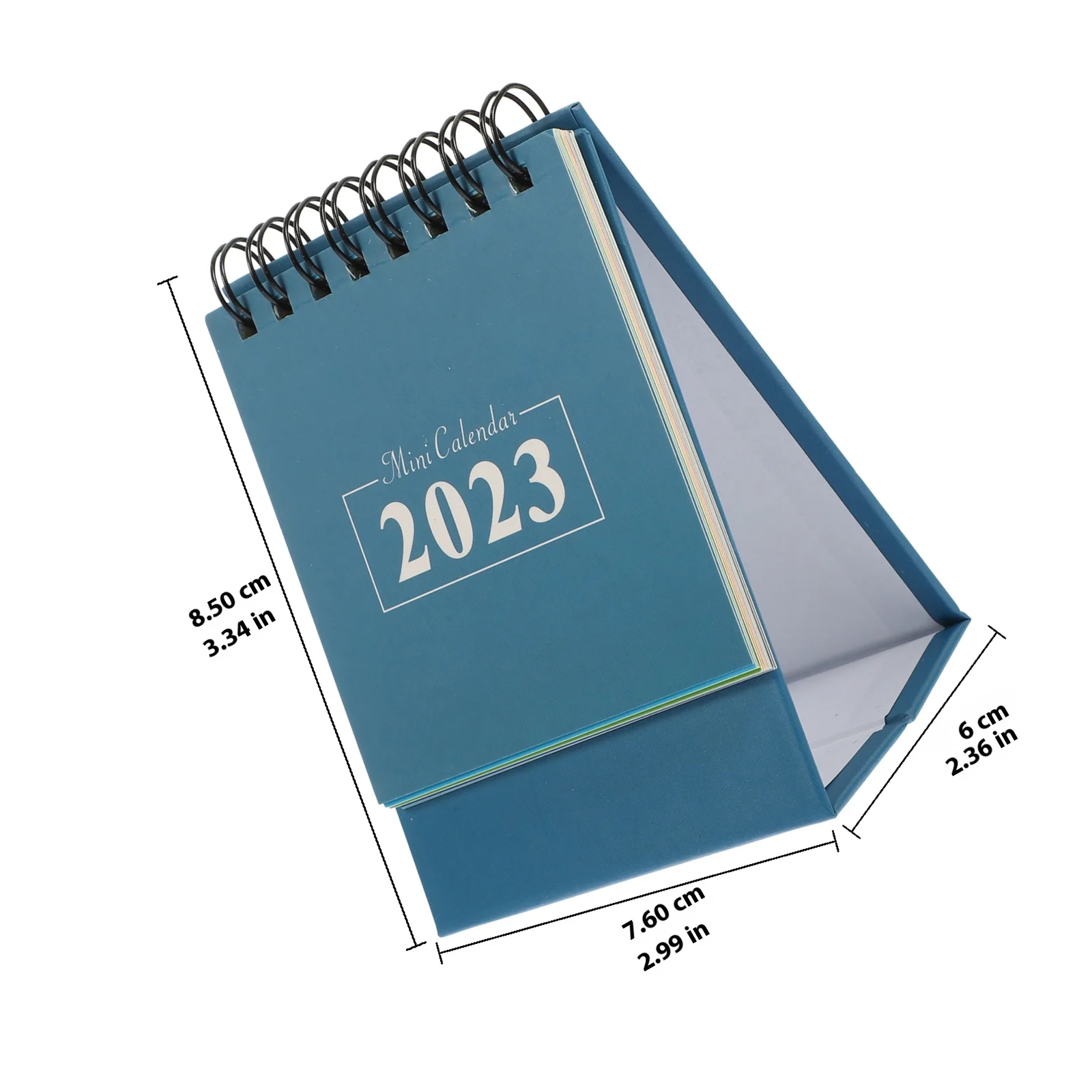 Small Desk Calendar 2023 English Printing Mini Paper Table Calendar Desktop Schedule Planner Organizer Desktop Decor
