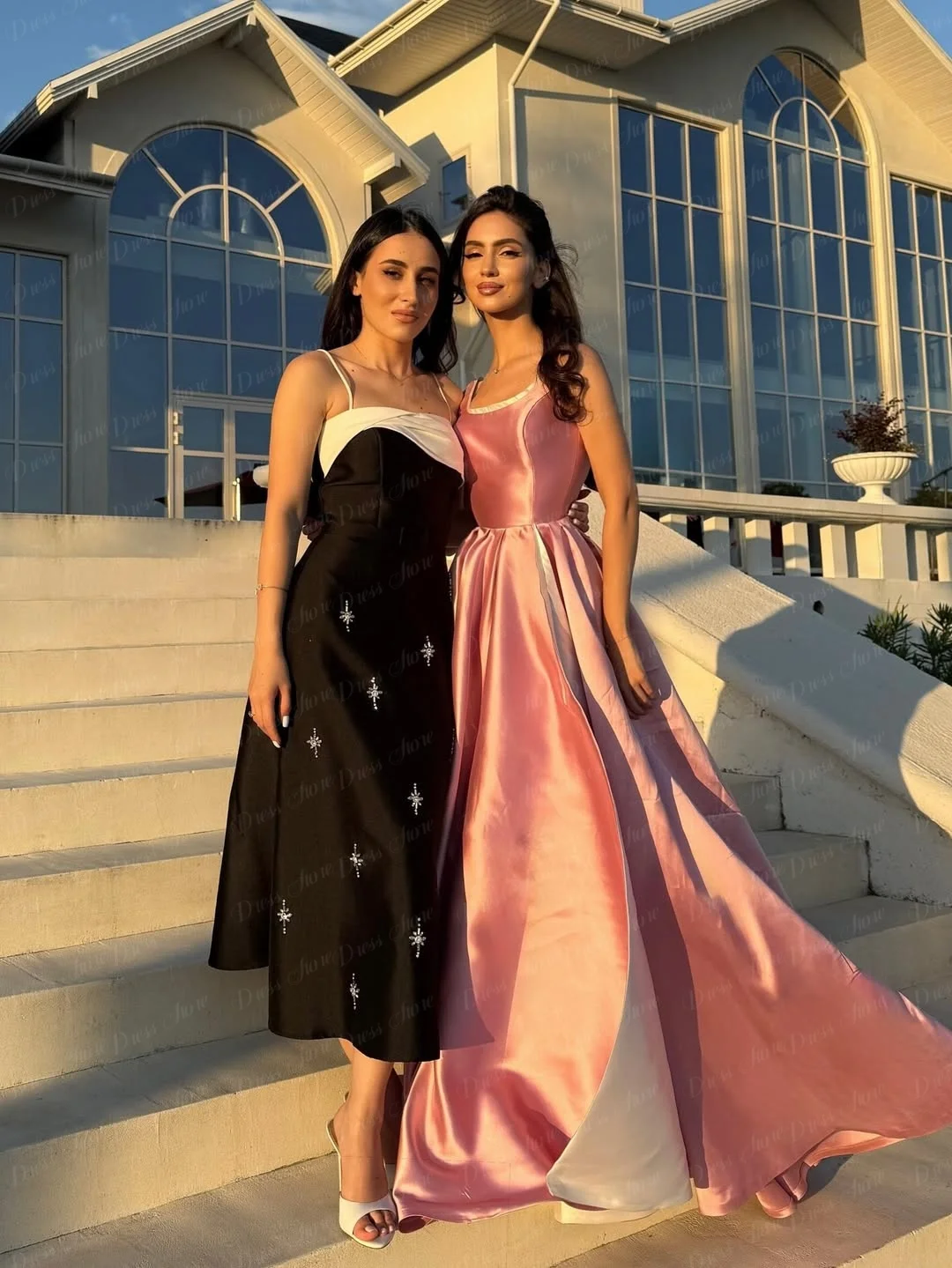 Sukienka Ranmo 2026 na zamówienie, różowa, na ramiączkach spaghetti, plisowana, o kroju litery A, bez rękawów, szyta na miarę, na specjalną okazję, bal maturalny, wykwintna sukienka wieczorowa.