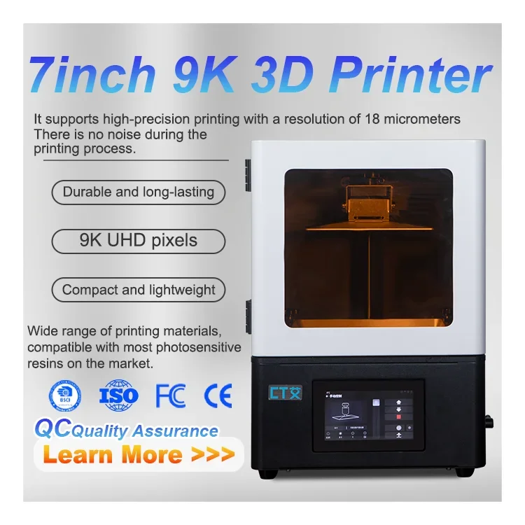 Wholesale Mini 3d Printing Machine 9k High Precision 18um Resolution Desktop Level Dental  Jewelry  Lcd Resin 3d Printer for Diy