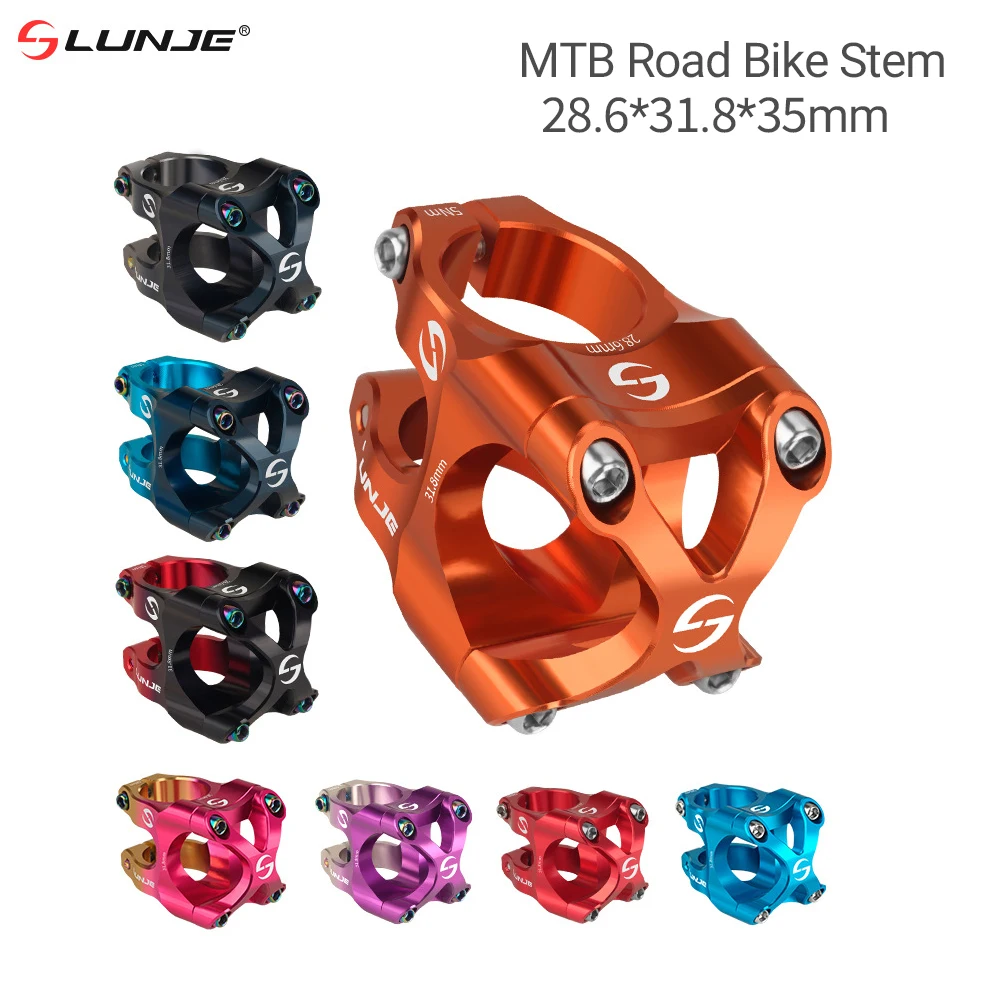 MTB Ultralight Stem 35mm Handlebar Stem 31.8 CNC Aluminum Alloy Road Mountain Bike Bridge Cycling Stem Bicycle Accessories