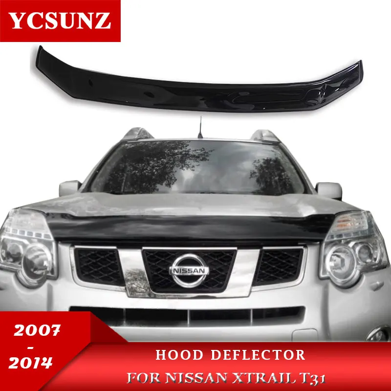 Bonnet Guards For Nissan X-trail T31 2007 2008 2009 2010 2011 2012 2013 2014 Rogue Accessories Hood deflectors Bug Shield Tinted