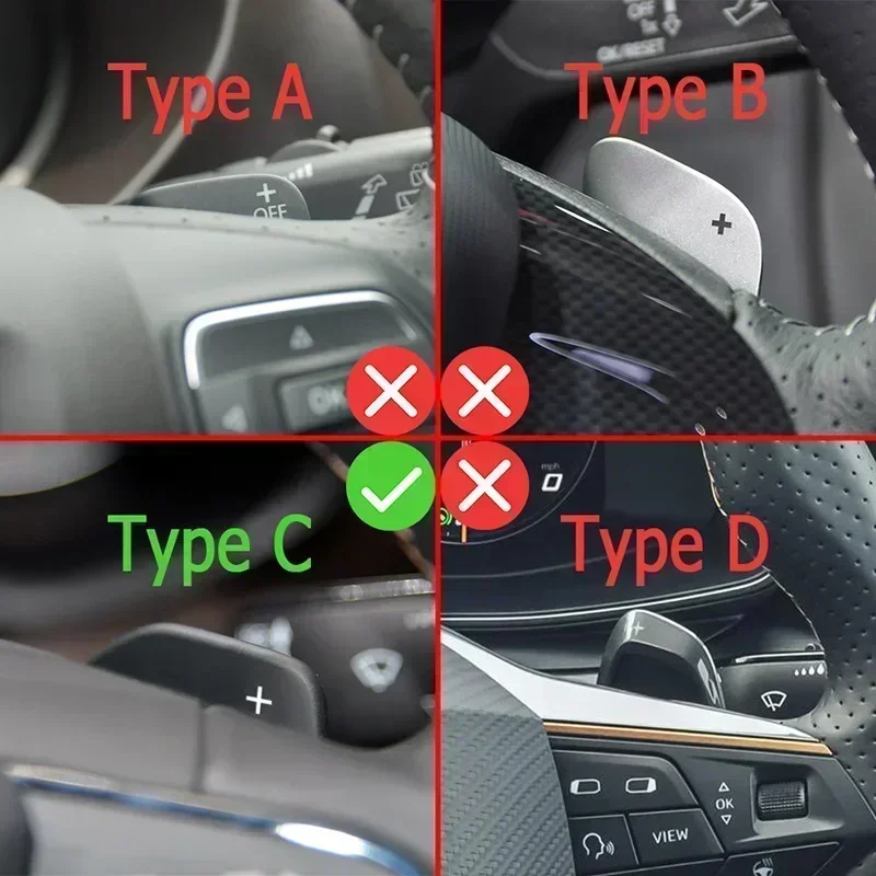 Paddle Shifter For Seat Alhambra Ateca Leon4 5F FR Cupra Car Steering Wheel Paddles Extend DSG Stickers for Seat leon 2021 mk4 view 2