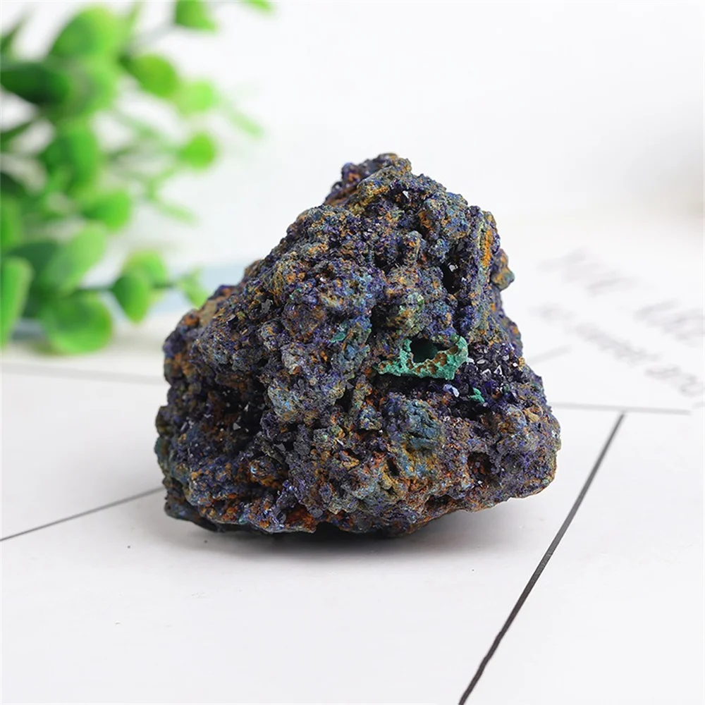 Natural Copper Ore Rare Small Pieces of Silicon Carbide Mineral Crystal Stone Ornaments Teaching Specimen Fish Tank Home Decorat