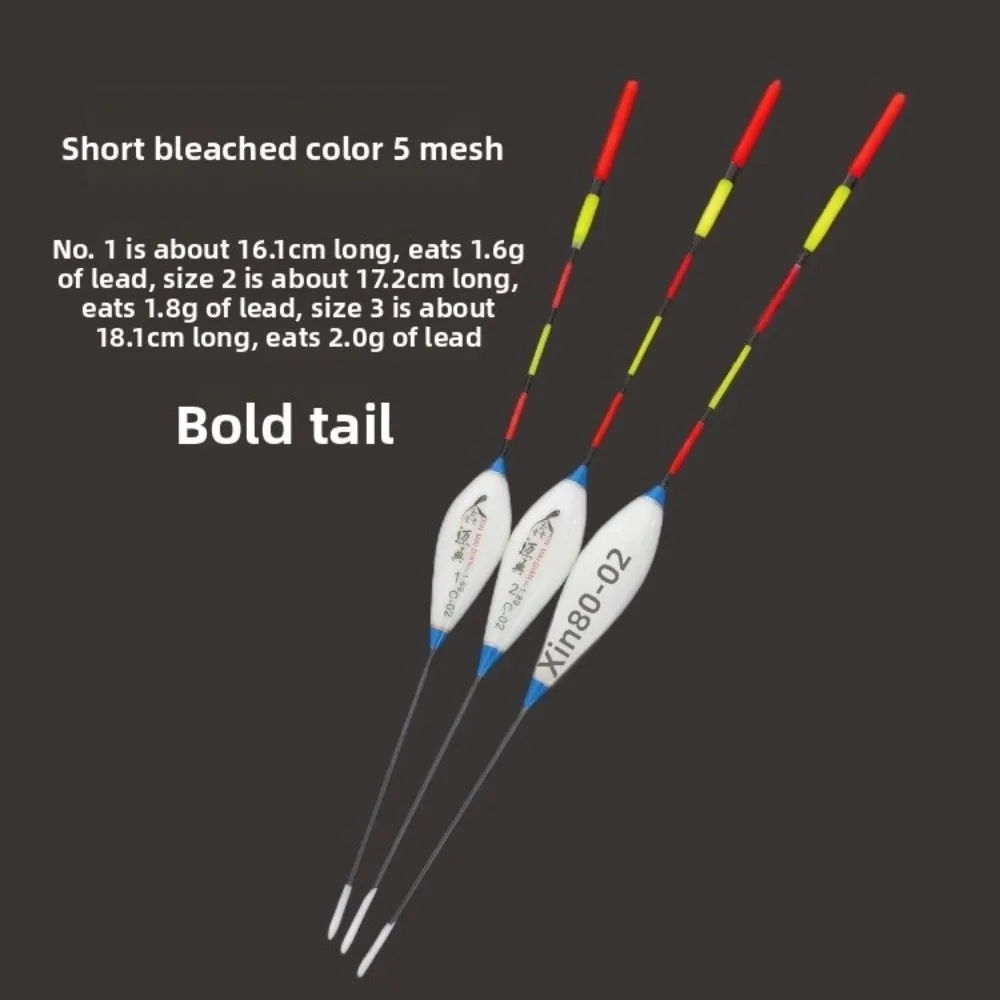 3pcs Indicator Rocky Fishing Lure Float Slip Drift Tube Eye-catching Triangle Tail Floats Bobbers Sensitive Eye-catching 6