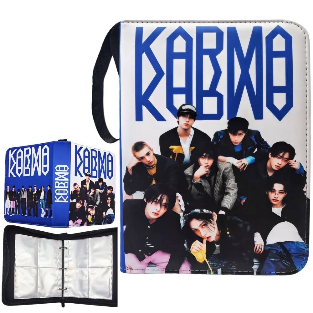 

Фотоальбом Stray Kids на 400 карманов KARMA, держатель для фотокарточек и открыток, мерч Stray Kids, подарок для фанатов STAY
