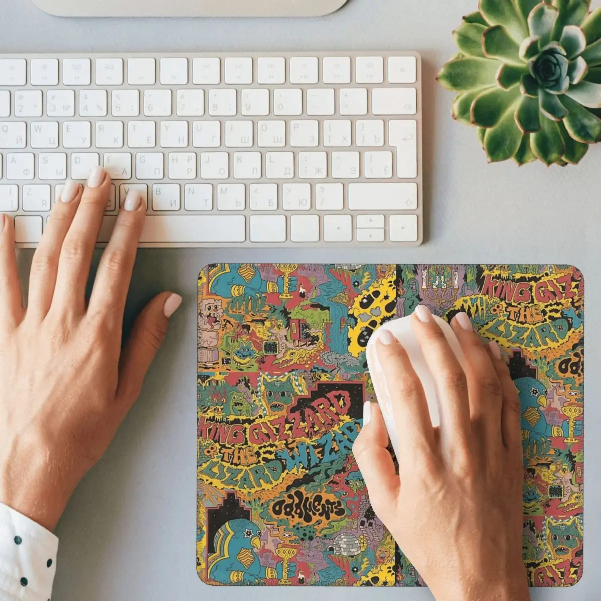 King Gizzard And The Lizard Wizard - Oddments Mouse Pad Computer Keyboard Mouse Mat Gamer Laptop Desk Mat Office Table Mats