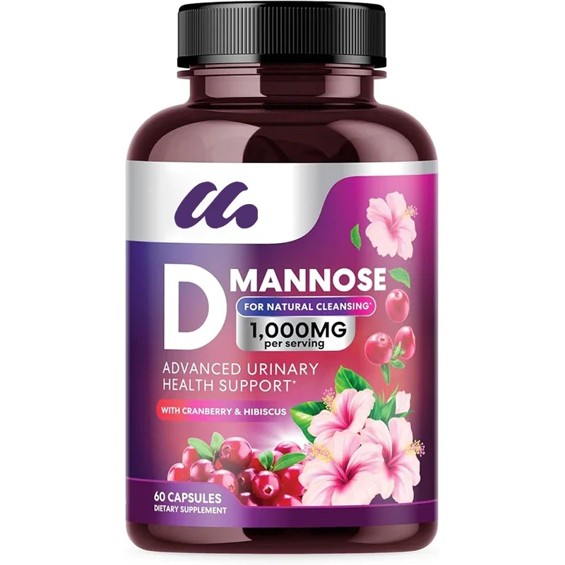 

Advanced formula of D-mannose and cranberry extract, non GMO, vegetarian -60 capsules