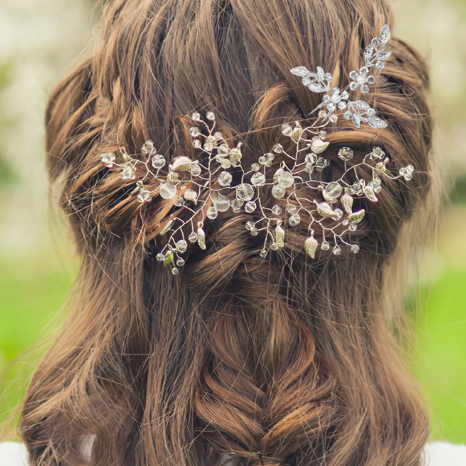 

3 Pcs Hair Chopsticks for Women Accessories Diamond Hairpin Wedding Rhinestones Alloy Miss