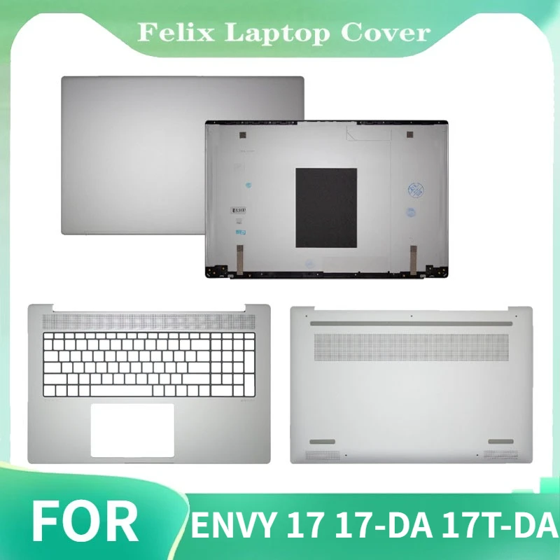 

Новинка для ноутбука ENVY 17 17-DA 17T-DA, задняя верхняя крышка с ЖК-дисплеем, передняя панель, упор для рук, верхняя нижняя часть корпуса, серебристый