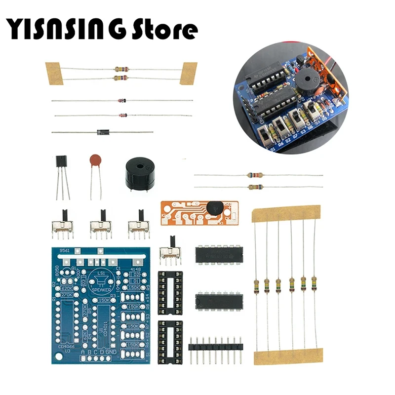 16 Music Sound Box BOX-16 Board 16-Tone Electronic Module DIY Kit Parts Components Soldering Practice Learning Kits for Arduino