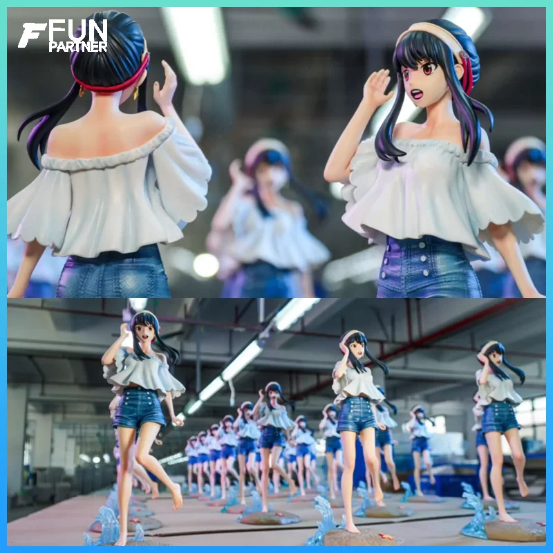 

Аниме шпион 30 см фигурку Джоэл игровой домик пляжная сцена GK модель орнамент Коллекционная игрушка для фанатов