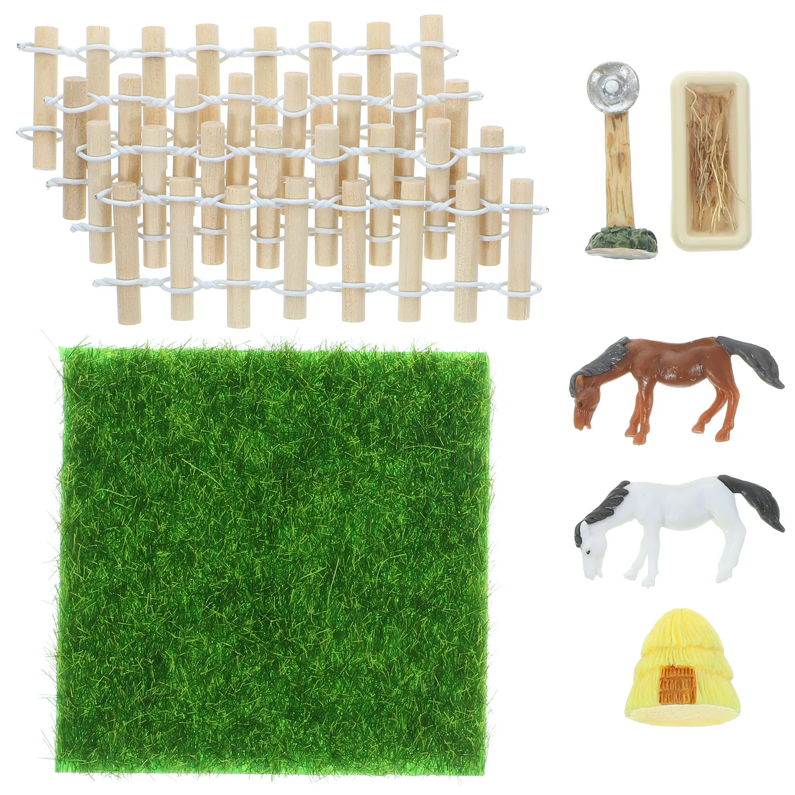 

Набор миниатюрных фигурок для реалистичной конной фермы: декор для микроландшафта, оформления сказочного сада, для дома, улицы, рабочего стола