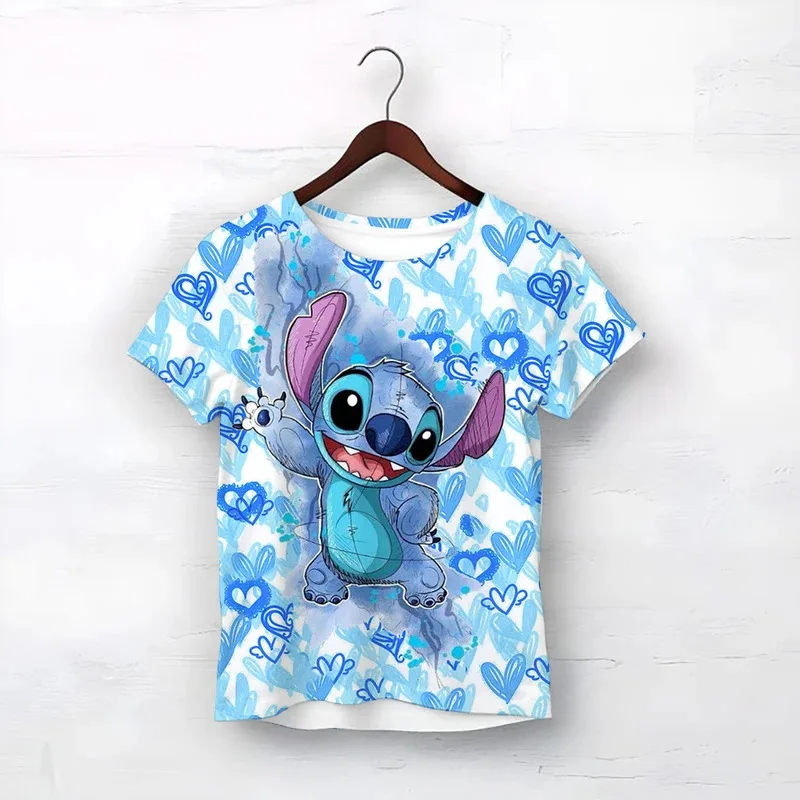 

Stitch Boys T Shirts Yellow T-shirts for Kids Teen Girl Clothes Birthday Shirt Top T-SHIRT KID Tops Children 3-12 Year Old Girls