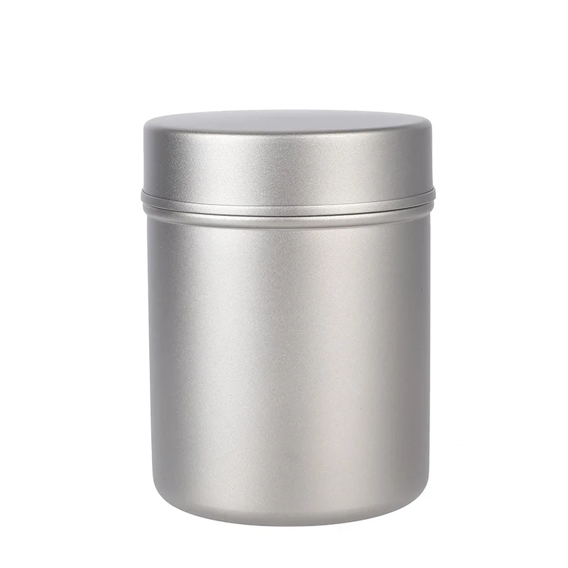 Titanium Storage Canister Can Tea Coffee Beans Caddy Box Sealed Jar Camp Supplies Picnic Travel Tableware Teaware Utensils 280ML