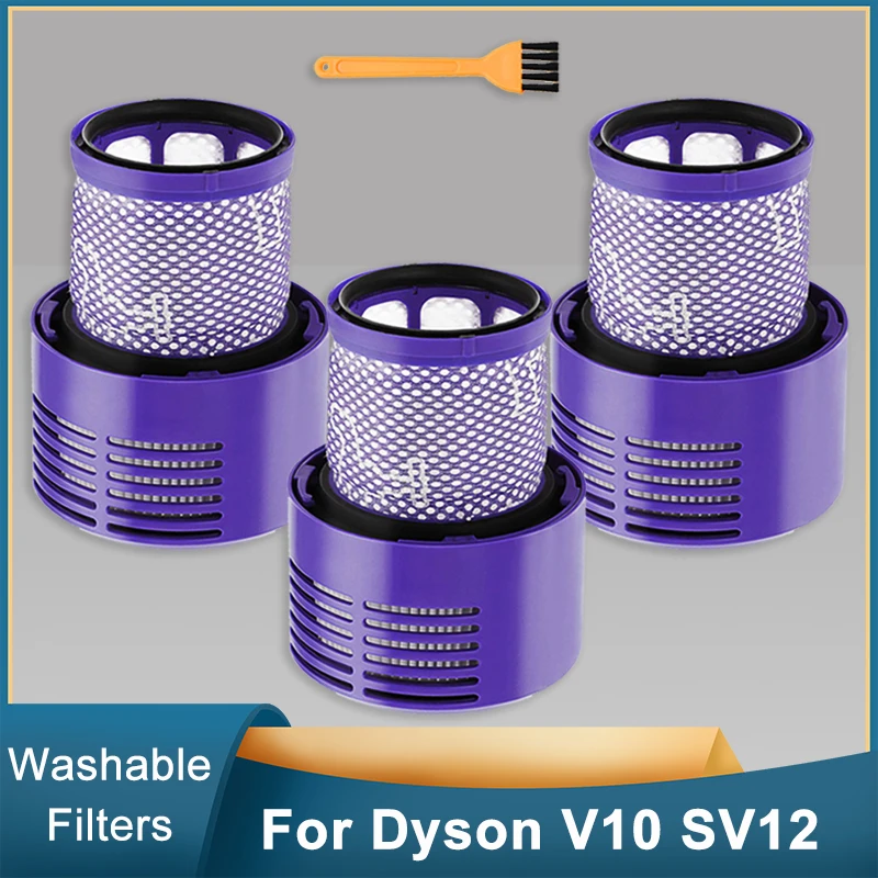 Có Thể Giặt Được Thay Thế Bộ Lọc Cho Dyson V10 SV12 Xoáy Thuận Động Vật Tuyệt Đối Tổng Vệ Sinh Hút Phần