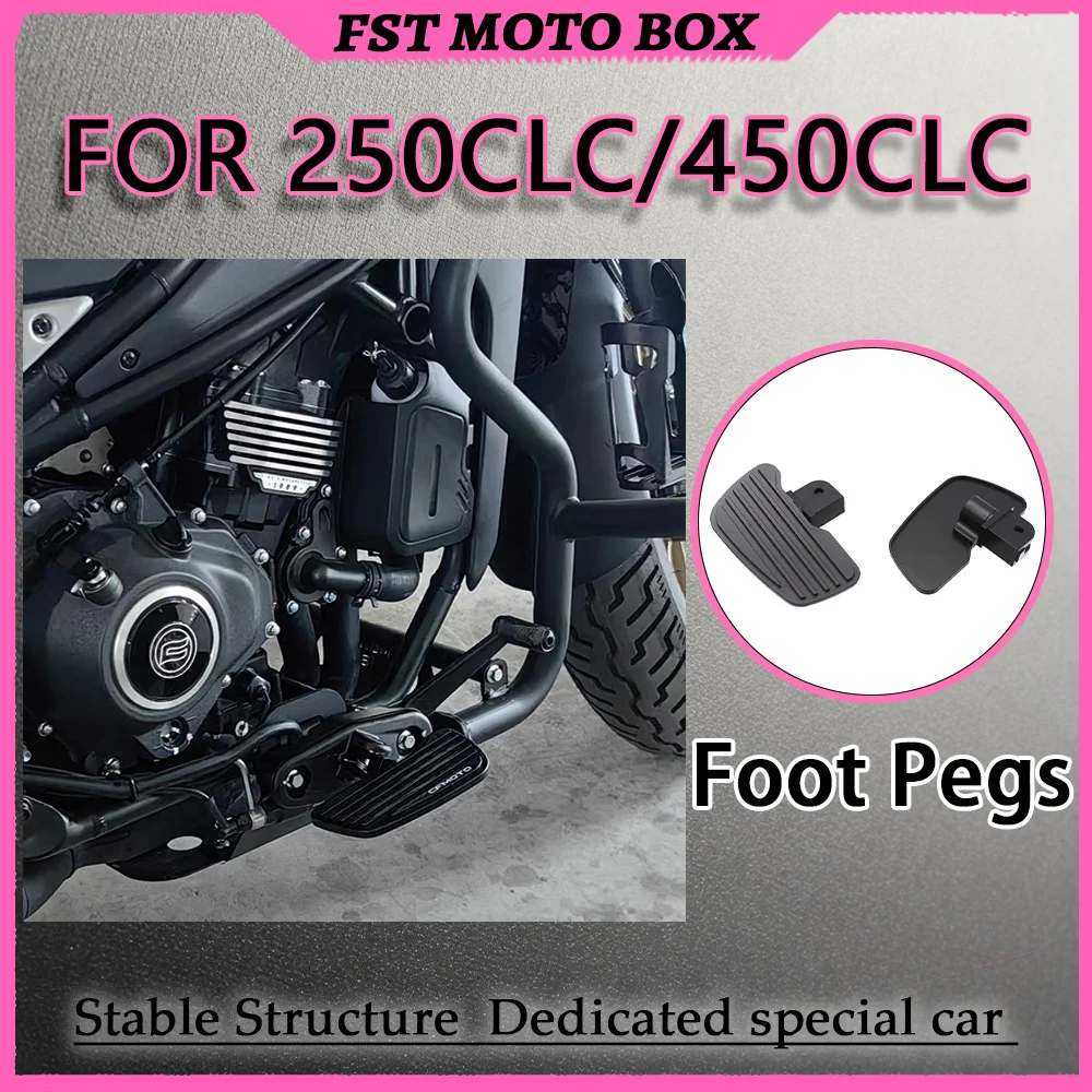 FOR Retro Cruiser Enlarged Footpegs 250CLC/450CLC Thickened Aluminum Alloy Impact-Resistant Shock-Absorbent Anti-Collision Rep