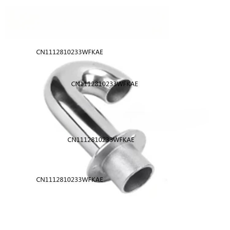Stainless steel 316 water pipe elbow, connecting pipe, gooseneck seat, water outlet 35mm marine yacht accessories