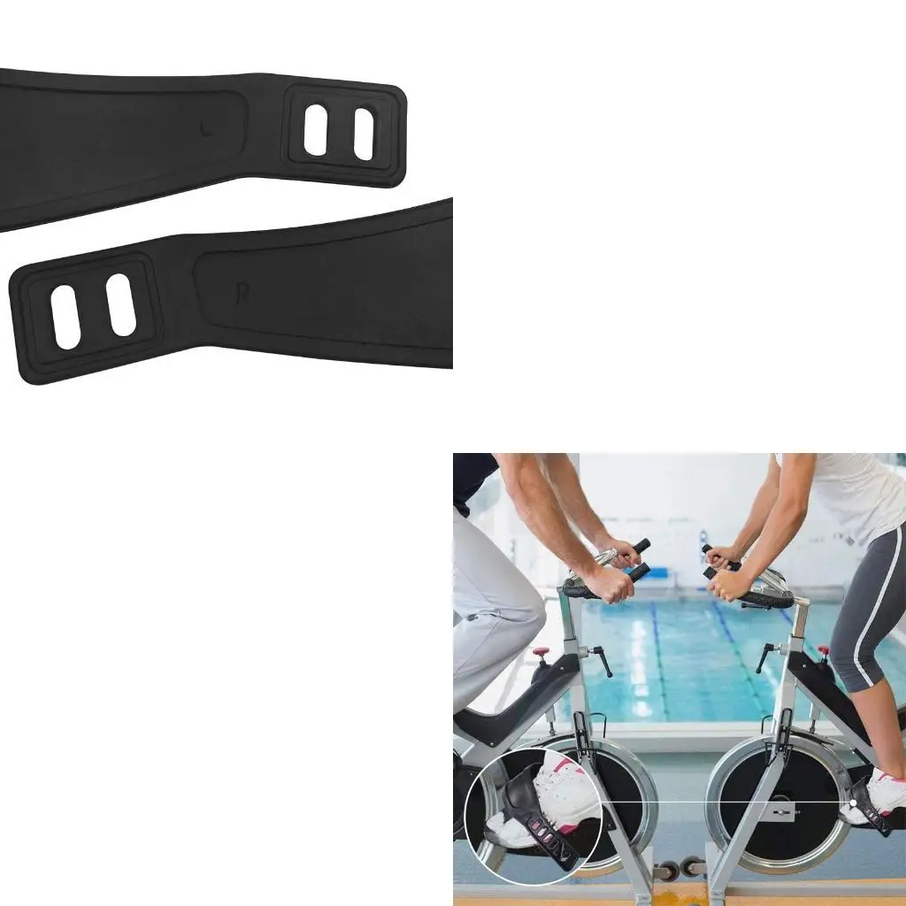 2 alças alargadas pedal para bicicleta ergométrica giratória, ciclo bicicleta, casa, academia, esportes