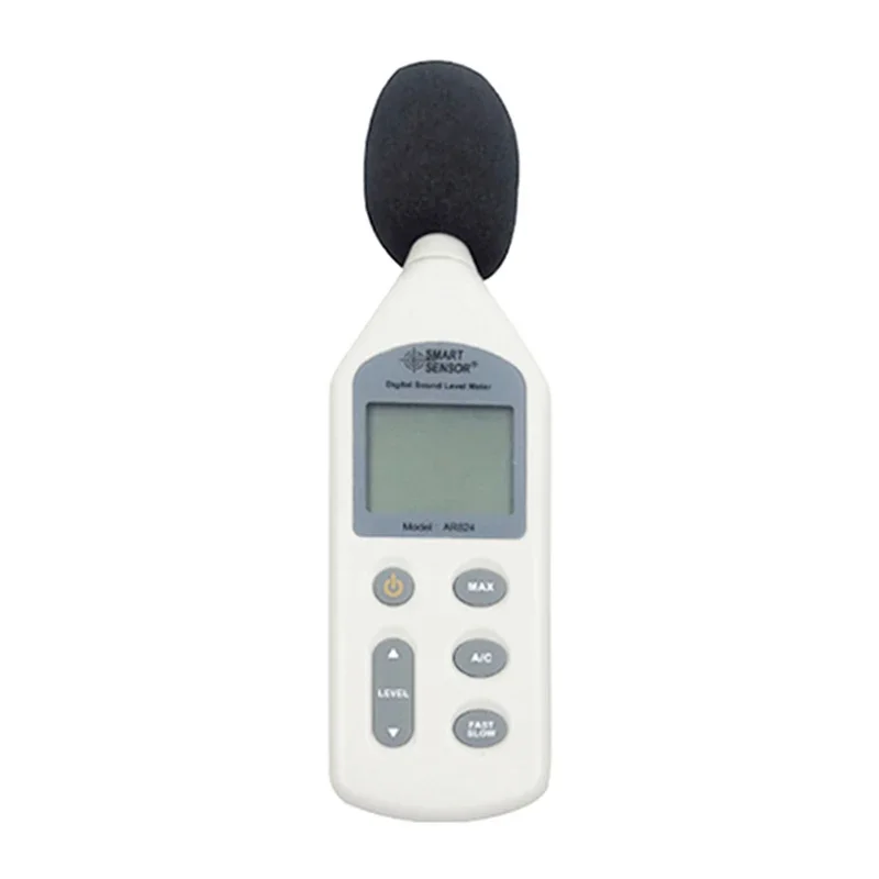 High-precision 35~130dB white noise meter with intelligent sensor, 31.5Hz-8kHz frequency audiometer.